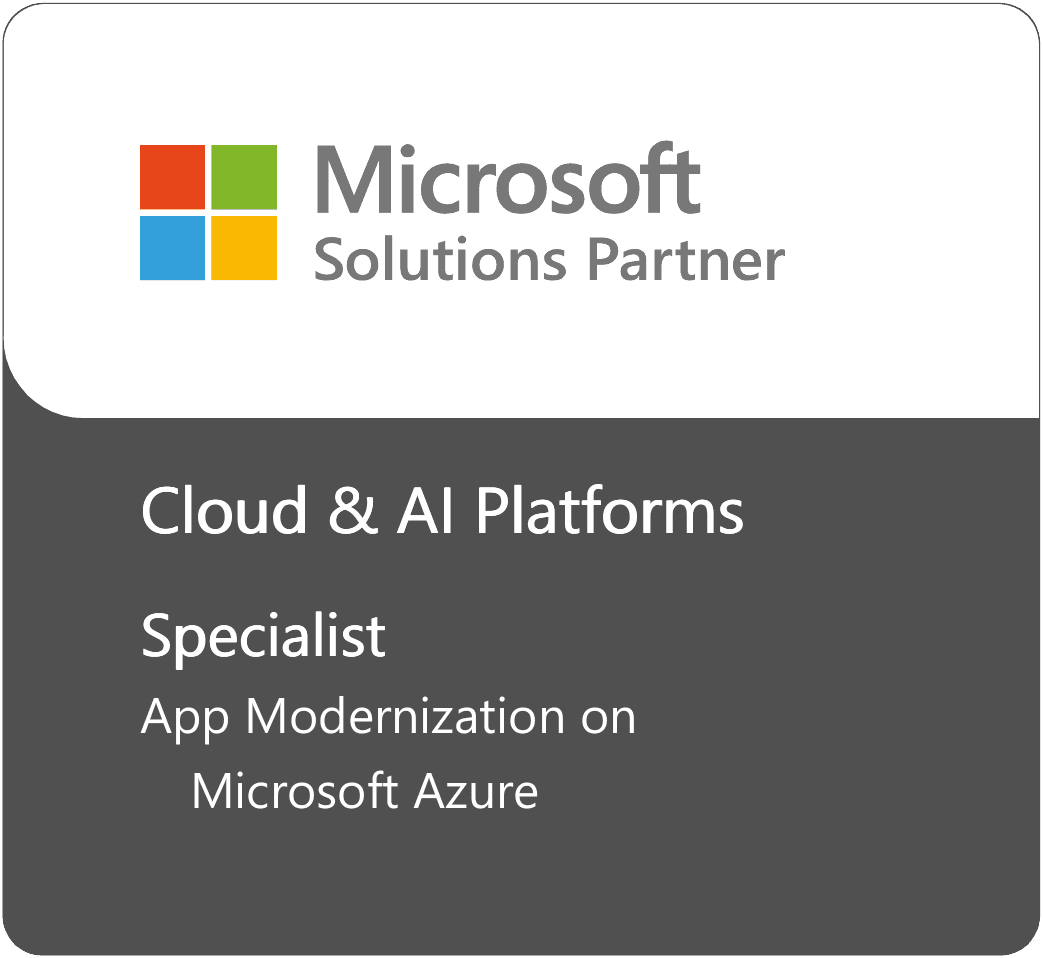 Microsoft Solutions Partner: Cloud & AI Platforms. App Modernization on Microsoft Azure.